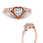 Load image into Gallery viewer, leaves-heart-shaped-halo-diamond-engagement-ring-with-orange-sapphire-in-rose-gold-FD9827HTRGSAORANGLE3-NL-RG.jpg?v=1770891218