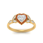 Load image into Gallery viewer, leaves-heart-shaped-halo-diamond-engagement-ring-with-orange-sapphire-in-yellow-gold-FD9827HTRGSAORANGLE5-NL-YG.jpg?v=1770891218