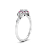 Load image into Gallery viewer, leaves-heart-shaped-halo-diamond-engagement-ring-with-pink-sapphire-in-white-gold-FD9827HTRGSADRPIANGLE2-NL-WG.jpg?v=1770891218