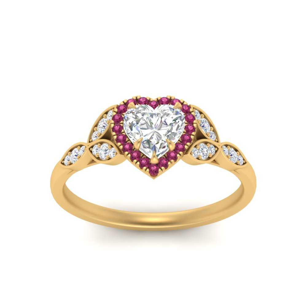 leaves-heart-shaped-halo-diamond-engagement-ring-with-pink-sapphire-in-yellow-gold-FD9827HTRGSADRPIANGLE5-NL-YG.jpg?v=1770891218