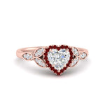 Load image into Gallery viewer, leaves-heart-shaped-halo-diamond-engagement-ring-with-ruby-in-rose-gold-FD9827HTRGRUDR-NL-RG.jpg?v=1770891218
