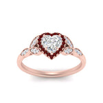 Load image into Gallery viewer, leaves-heart-shaped-halo-diamond-engagement-ring-with-ruby-in-rose-gold-FD9827HTRGRUDRANGLE5-NL-RG.jpg?v=1770891218