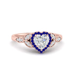 Load image into Gallery viewer, leaves-heart-shaped-halo-diamond-engagement-ring-with-sapphire-in-rose-gold-FD9827HTRGSABL-NL-RG.jpg?v=1770891217