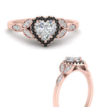 Load image into Gallery viewer, leaves-heart-shaped-halo-engagement-ring-with-black-diamond-in-rose-gold-FD9827HTRGBLACKANGLE3-NL-RG.jpg?v=1770891218
