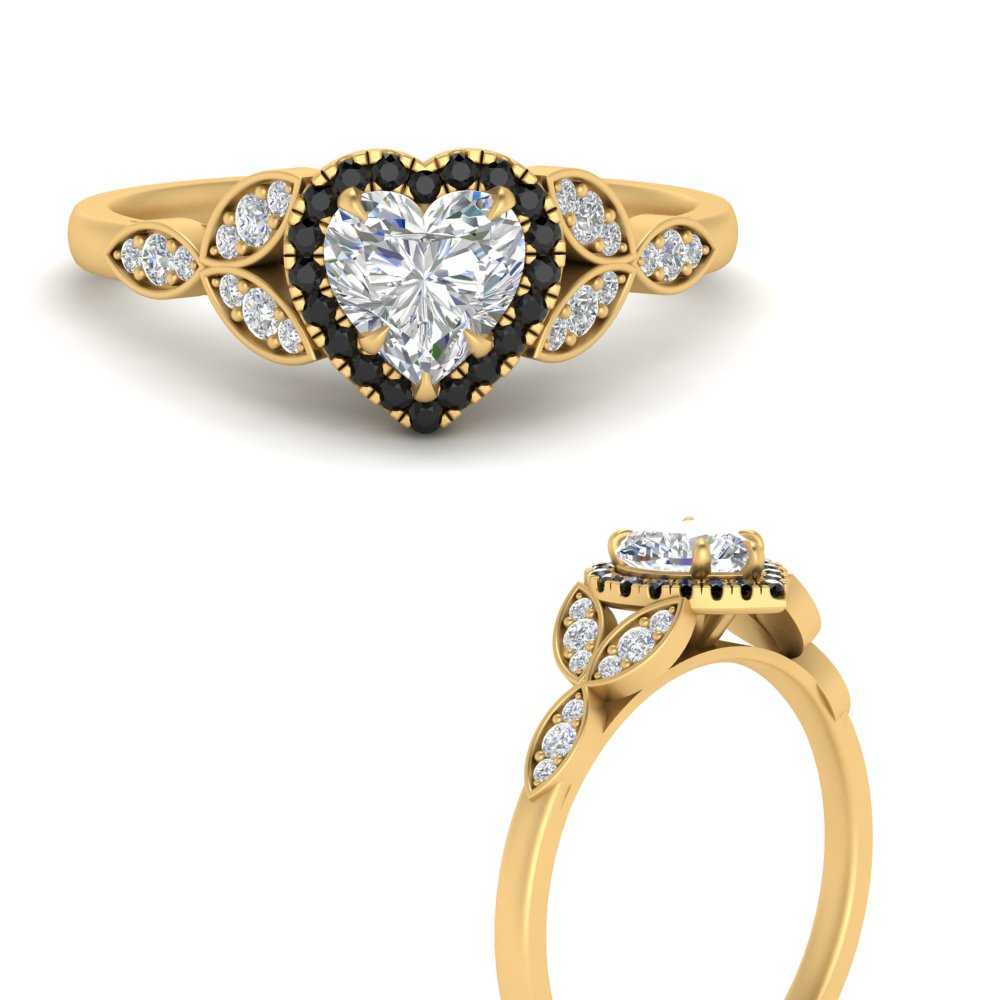 leaves-heart-shaped-halo-engagement-ring-with-black-diamond-in-yellow-gold-FD9827HTRGBLACKANGLE3-NL-YG.jpg?v=1770891218