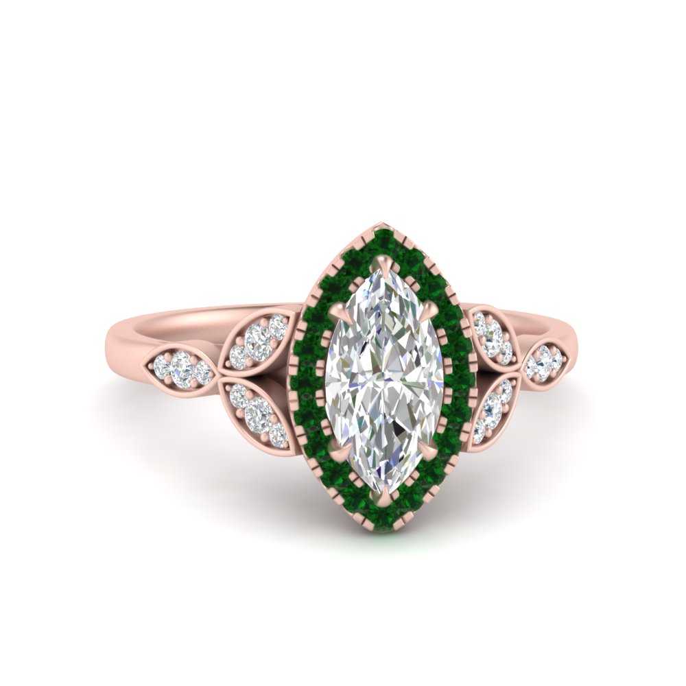 leaves-marquise-cut-halo-diamond-engagement-ring-with-emerald-in-rose-gold-FD9827MQRGEMGR-NL-RG.jpg?v=1770891235