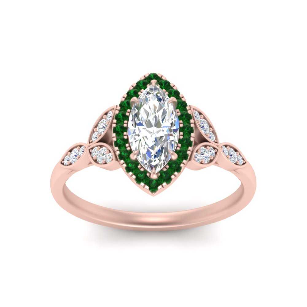 leaves-marquise-cut-halo-diamond-engagement-ring-with-emerald-in-rose-gold-FD9827MQRGEMGRANGLE5-NL-RG.jpg?v=1770891234