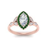Load image into Gallery viewer, leaves-marquise-cut-halo-diamond-engagement-ring-with-emerald-in-rose-gold-FD9827MQRGEMGRANGLE5-NL-RG_a46eb127-2e34-4dd0-a356-01e9bb14e19f.jpg?v=1770891368