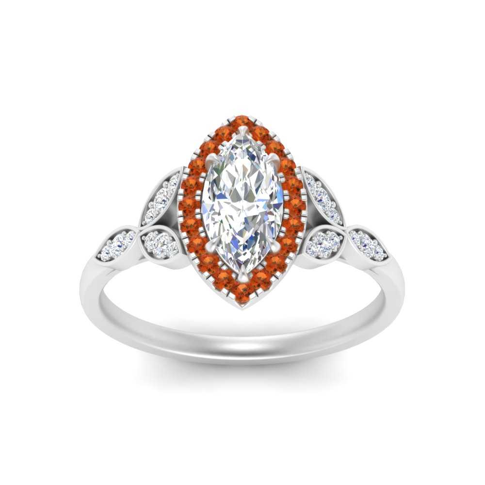 leaves-marquise-cut-halo-diamond-engagement-ring-with-orange-sapphire-in-white-gold-FD9827MQRGSAORANGLE5-NL-WG.jpg?v=1770891235