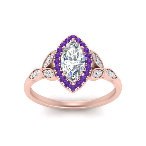 leaves-marquise-cut-halo-diamond-engagement-ring-with-purple-topaz-in-rose-gold-FD9827MQRGVITOANGLE5-NL-RG.jpg?v=1770891235