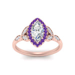 Load image into Gallery viewer, leaves-marquise-cut-halo-diamond-engagement-ring-with-purple-topaz-in-rose-gold-FD9827MQRGVITOANGLE5-NL-RG_8ef252f4-8267-48a8-b951-0a63c12805ea.jpg?v=1770891368