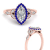 Load image into Gallery viewer, leaves-marquise-cut-halo-diamond-engagement-ring-with-sapphire-in-rose-gold-FD9827MQRGSABLANGLE3-NL-RG_e61444bb-3411-44f7-bcd6-39545f63db6a.jpg?v=1770891369