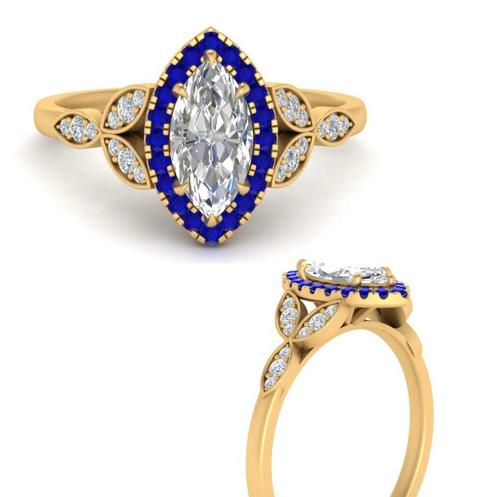 leaves-marquise-cut-halo-diamond-engagement-ring-with-sapphire-in-yellow-gold-FD9827MQRGSABLANGLE3-NL-YG.jpg?v=1770891235