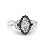 Load image into Gallery viewer, leaves-marquise-cut-halo-engagement-ring-with-black-diamond-in-white-gold-FD9827MQRGBLACK-NL-WG.jpg?v=1770891235
