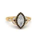 Load image into Gallery viewer, leaves-marquise-cut-halo-engagement-ring-with-black-diamond-in-yellow-gold-FD9827MQRGBLACK-NL-YG.jpg?v=1770891235