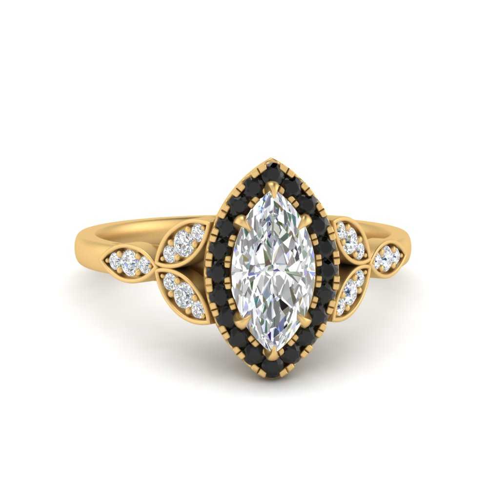 leaves-marquise-cut-halo-engagement-ring-with-black-diamond-in-yellow-gold-FD9827MQRGBLACK-NL-YG.jpg?v=1770891235
