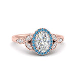 Load image into Gallery viewer, leaves-oval-shaped-halo-diamond-engagement-ring-with-blue-topaz-in-rose-gold-FD9827OVRGICBLTO-NL-RG.jpg?v=1770891254