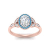 Load image into Gallery viewer, leaves-oval-shaped-halo-diamond-engagement-ring-with-blue-topaz-in-rose-gold-FD9827OVRGICBLTOANGLE5-NL-RG.jpg?v=1770891253