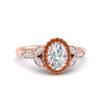 Load image into Gallery viewer, leaves-oval-shaped-halo-diamond-engagement-ring-with-orange-sapphire-in-rose-gold-FD9827OVRGSAOR-NL-RG.jpg?v=1770891253