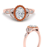 Load image into Gallery viewer, leaves-oval-shaped-halo-diamond-engagement-ring-with-orange-sapphire-in-rose-gold-FD9827OVRGSAORANGLE3-NL-RG.jpg?v=1770891254