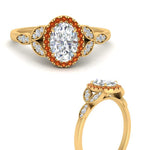 Load image into Gallery viewer, leaves-oval-shaped-halo-diamond-engagement-ring-with-orange-sapphire-in-yellow-gold-FD9827OVRGSAORANGLE3-NL-YG.jpg?v=1770891253