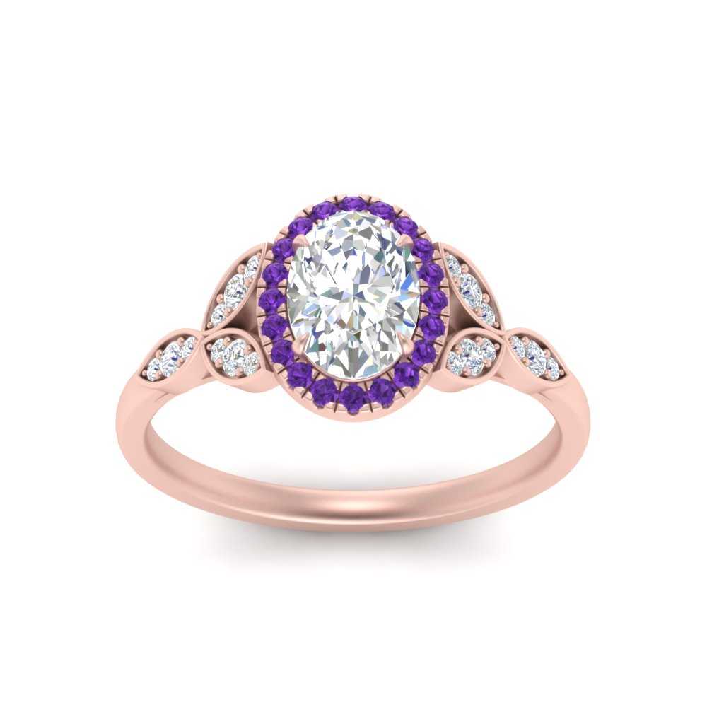 leaves-oval-shaped-halo-diamond-engagement-ring-with-purple-topaz-in-rose-gold-FD9827OVRGVITOANGLE5-NL-RG.jpg?v=1770891253