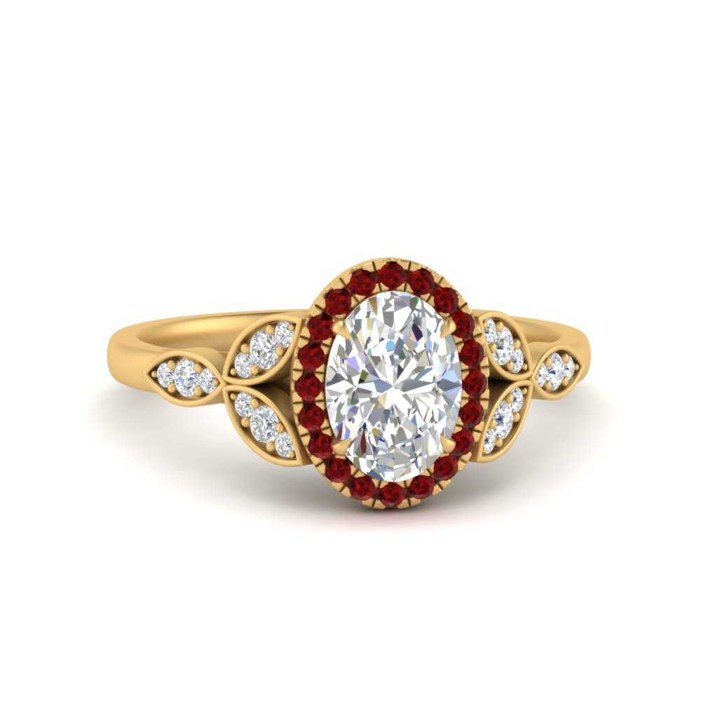 leaves-oval-shaped-halo-diamond-engagement-ring-with-ruby-in-yellow-gold-FD9827OVRGRUDR-NL-YG.jpg?v=1770891254