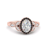 Load image into Gallery viewer, leaves-oval-shaped-halo-engagement-ring-with-black-diamond-in-rose-gold-FD9827OVRGBLACK-NL-RG.jpg?v=1770891254