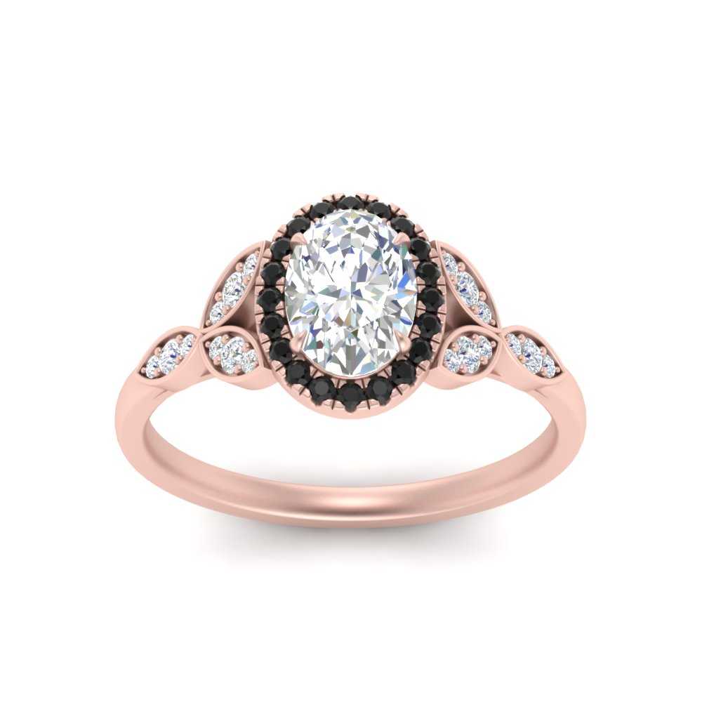 leaves-oval-shaped-halo-engagement-ring-with-black-diamond-in-rose-gold-FD9827OVRGBLACKANGLE5-NL-RG.jpg?v=1770891254