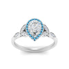 Load image into Gallery viewer, leaves-pear-shaped-halo-diamond-engagement-ring-with-blue-topaz-in-white-gold-FD9827PERGICBLTOANGLE5-NL-WG.jpg?v=1770891269