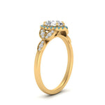 Load image into Gallery viewer, leaves-pear-shaped-halo-diamond-engagement-ring-with-blue-topaz-in-yellow-gold-FD9827PERGICBLTOANGLE2-NL-YG.jpg?v=1770891269
