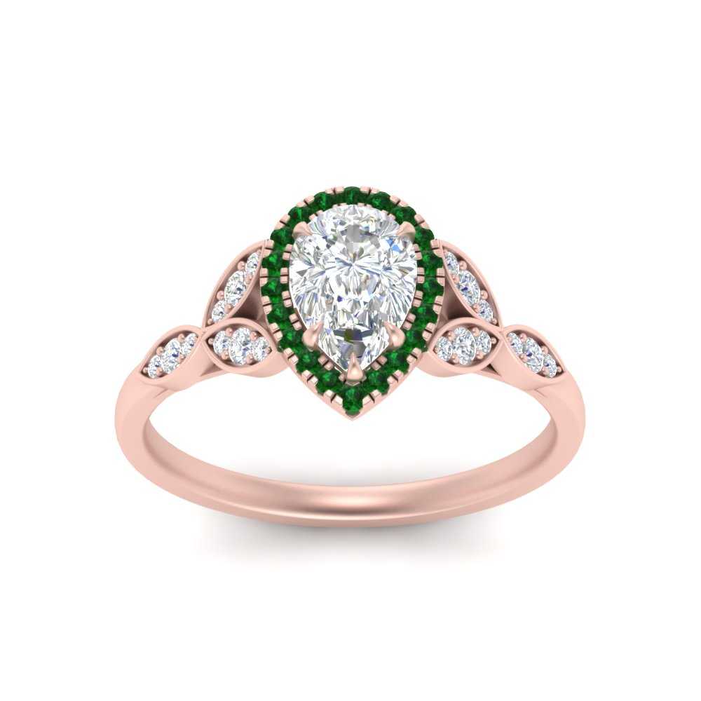 leaves-pear-shaped-halo-diamond-engagement-ring-with-emerald-in-rose-gold-FD9827PERGEMGRANGLE5-NL-RG.jpg?v=1770891269