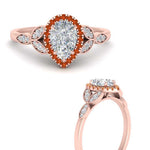 Load image into Gallery viewer, leaves-pear-shaped-halo-diamond-engagement-ring-with-orange-sapphire-in-rose-gold-FD9827PERGSAORANGLE3-NL-RG.jpg?v=1770891269