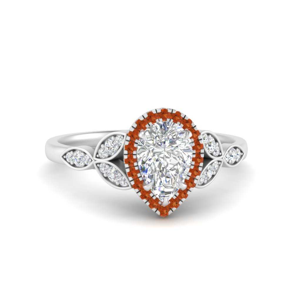leaves-pear-shaped-halo-diamond-engagement-ring-with-orange-sapphire-in-white-gold-FD9827PERGSAOR-NL-WG.jpg?v=1770891269