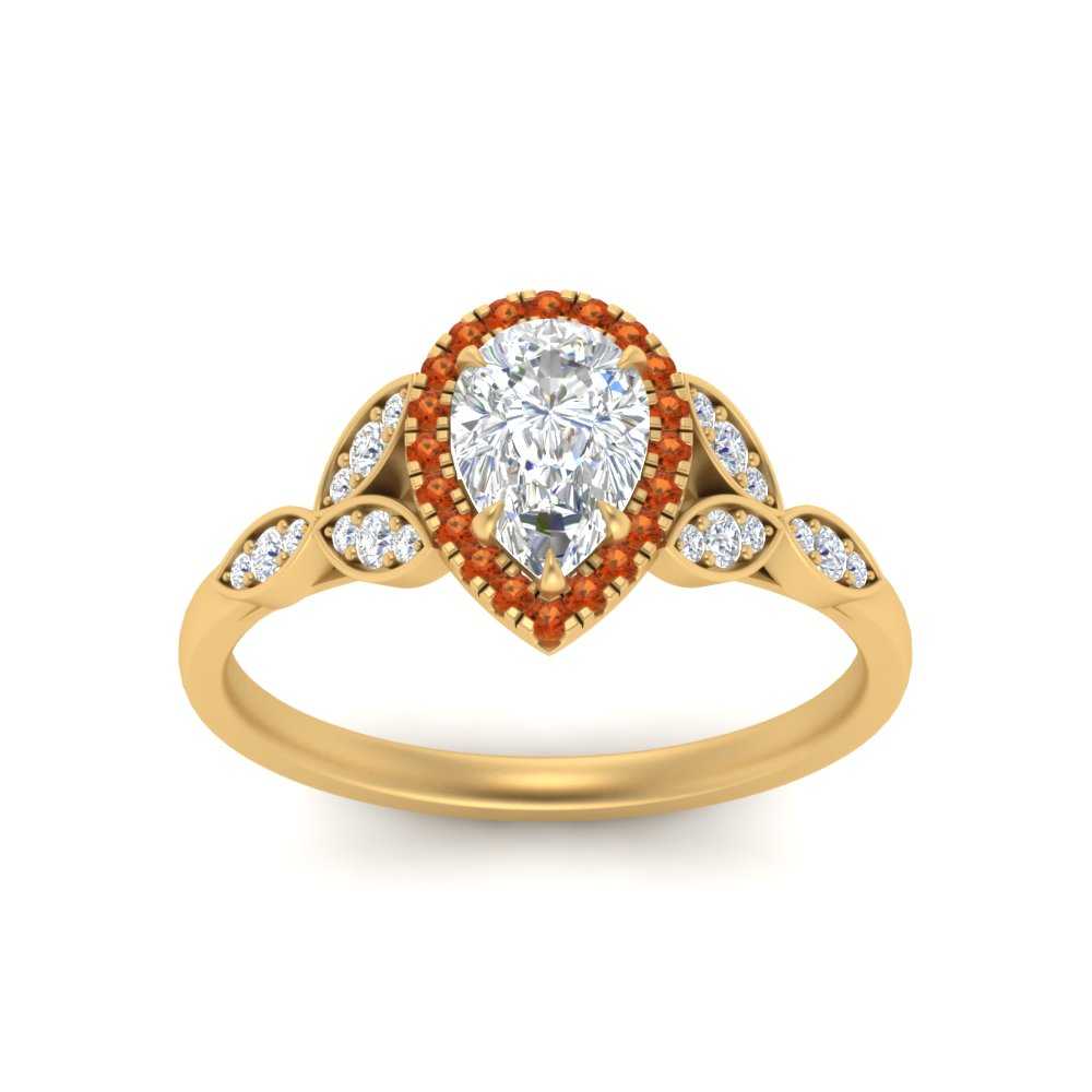 leaves-pear-shaped-halo-diamond-engagement-ring-with-orange-sapphire-in-yellow-gold-FD9827PERGSAORANGLE5-NL-YG.jpg?v=1770891269