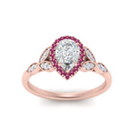 Load image into Gallery viewer, leaves-pear-shaped-halo-diamond-engagement-ring-with-pink-sapphire-in-rose-gold-FD9827PERGSADRPIANGLE5-NL-RG.jpg?v=1770891269
