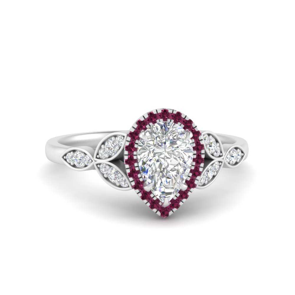 leaves-pear-shaped-halo-diamond-engagement-ring-with-pink-sapphire-in-white-gold-FD9827PERGSADRPI-NL-WG.jpg?v=1770891269