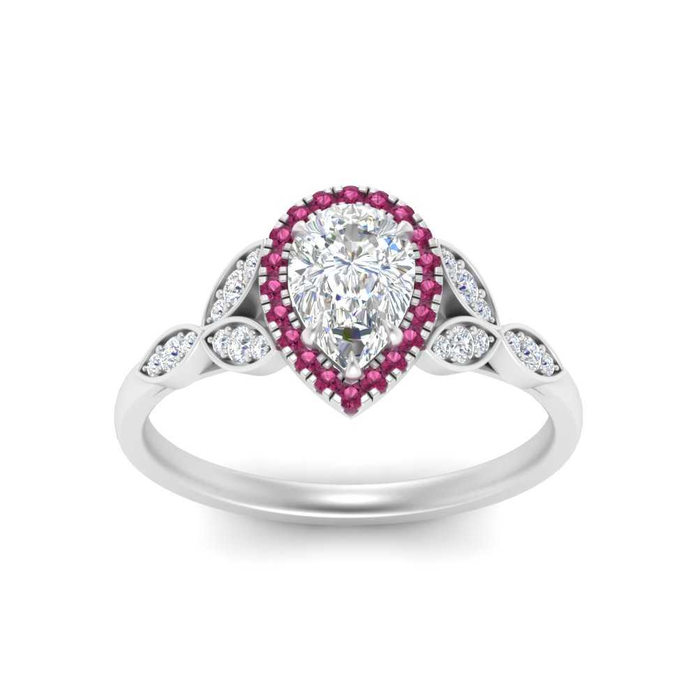 leaves-pear-shaped-halo-diamond-engagement-ring-with-pink-sapphire-in-white-gold-FD9827PERGSADRPIANGLE5-NL-WG.jpg?v=1770891269