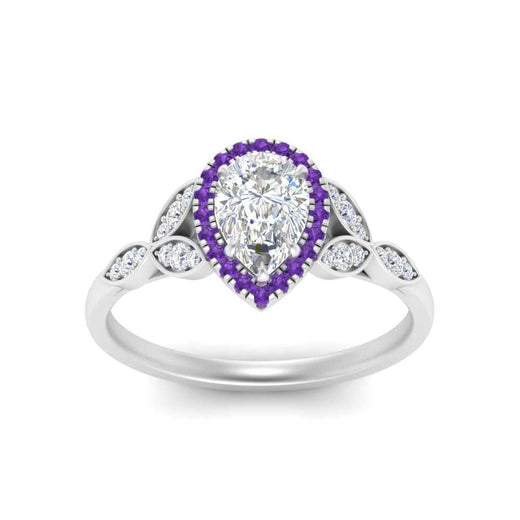 leaves-pear-shaped-halo-diamond-engagement-ring-with-purple-topaz-in-white-gold-FD9827PERGVITOANGLE5-NL-WG.jpg?v=1770891269