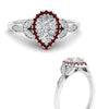Load image into Gallery viewer, leaves-pear-shaped-halo-diamond-engagement-ring-with-ruby-in-white-gold-FD9827PERGRUDRANGLE3-NL-WG.jpg?v=1770891269
