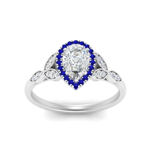 leaves-pear-shaped-halo-diamond-engagement-ring-with-sapphire-in-white-gold-FD9827PERGSABLANGLE5-NL-WG.jpg?v=1770891269