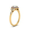 Load image into Gallery viewer, leaves-pear-shaped-halo-diamond-engagement-ring-with-sapphire-in-yellow-gold-FD9827PERGSABLANGLE2-NL-YG.jpg?v=1770891269