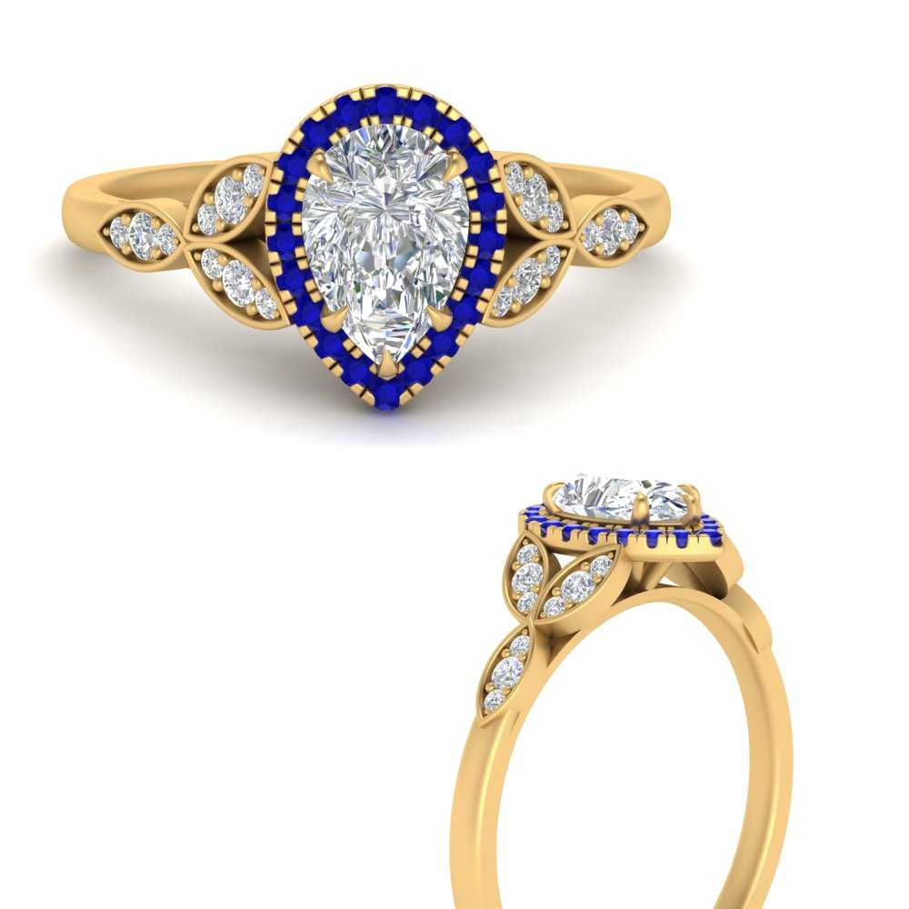leaves-pear-shaped-halo-diamond-engagement-ring-with-sapphire-in-yellow-gold-FD9827PERGSABLANGLE3-NL-YG.jpg?v=1770891269