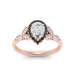 Load image into Gallery viewer, leaves-pear-shaped-halo-engagement-ring-with-black-diamond-in-rose-gold-FD9827PERGBLACKANGLE5-NL-RG.jpg?v=1770891269