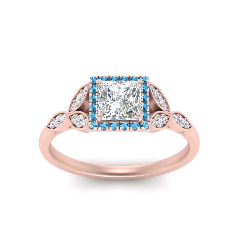 leaves-princess-cut-halo-diamond-engagement-ring-with-blue-topaz-in-rose-gold-FD9827PRRGICBLTOANGLE5-NL-RG.jpg?v=1770891286