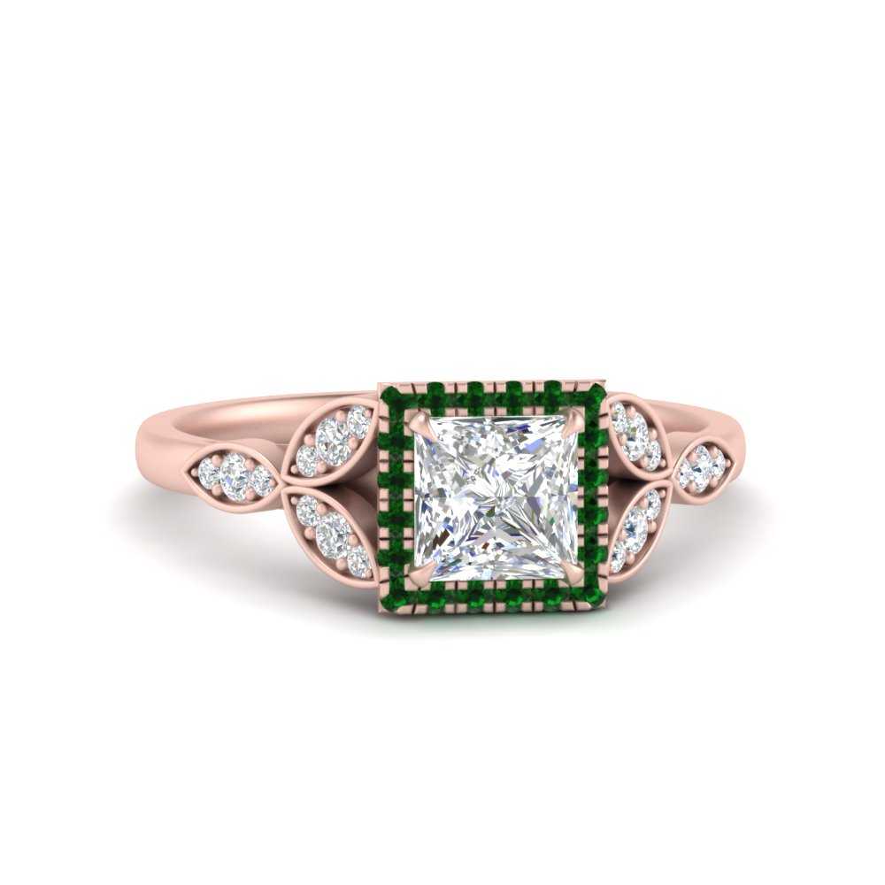 leaves-princess-cut-halo-diamond-engagement-ring-with-emerald-in-rose-gold-FD9827PRRGEMGR-NL-RG.jpg?v=1770891286