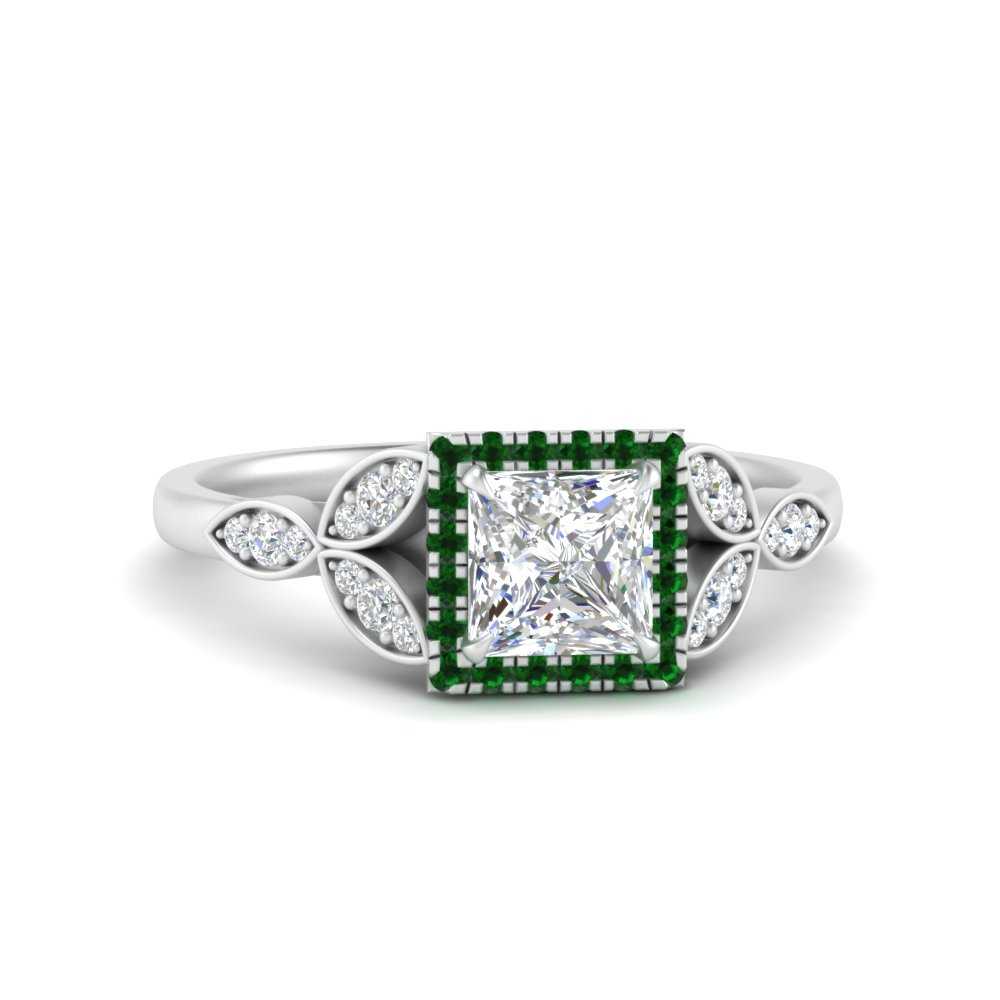 leaves-princess-cut-halo-diamond-engagement-ring-with-emerald-in-white-gold-FD9827PRRGEMGR-NL-WG.jpg?v=1770891286