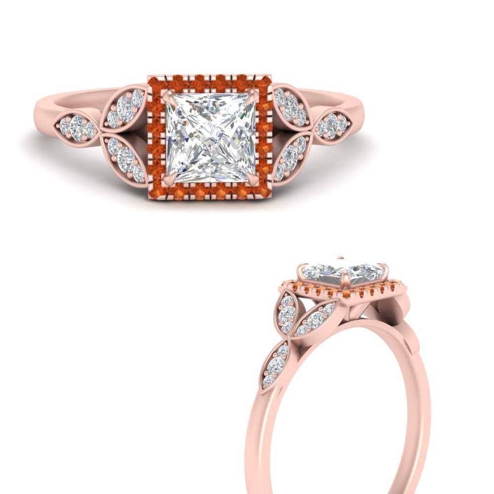 leaves-princess-cut-halo-diamond-engagement-ring-with-orange-sapphire-in-rose-gold-FD9827PRRGSAORANGLE3-NL-RG.jpg?v=1770891286