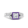 Load image into Gallery viewer, leaves-princess-cut-halo-diamond-engagement-ring-with-purple-topaz-in-white-gold-FD9827PRRGVITO-NL-WG_686cbe88-c2bd-473a-b68e-1146e2f9bdc7.jpg?v=1770891397