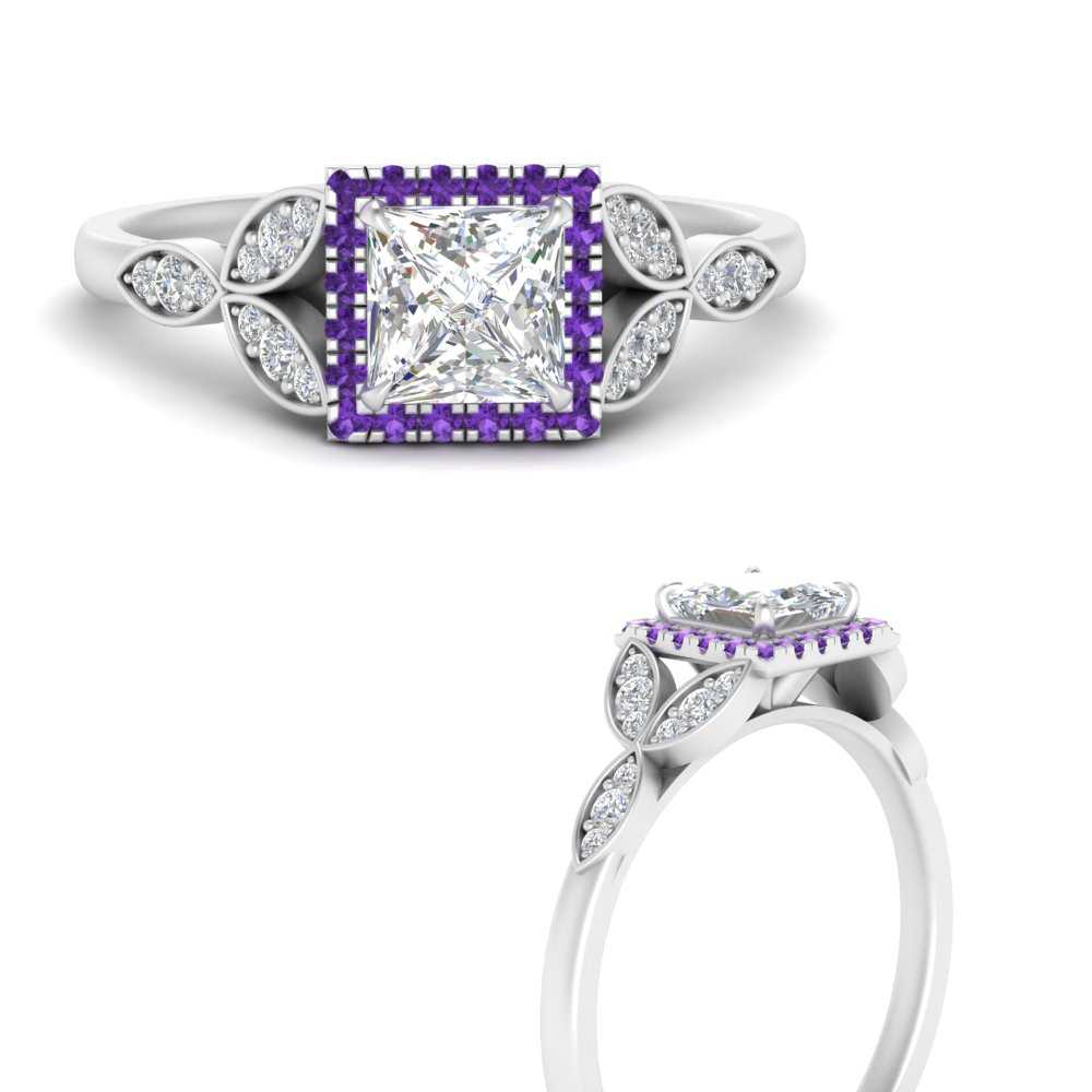 leaves-princess-cut-halo-diamond-engagement-ring-with-purple-topaz-in-white-gold-FD9827PRRGVITOANGLE3-NL-WG.jpg?v=1770891287
